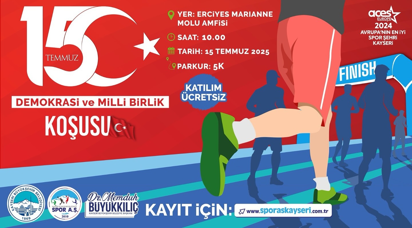 BÜYÜKŞEHİR SPOR A.Ş.’DEN DEMOKRASİ İÇİN ANLAMLI KOŞU