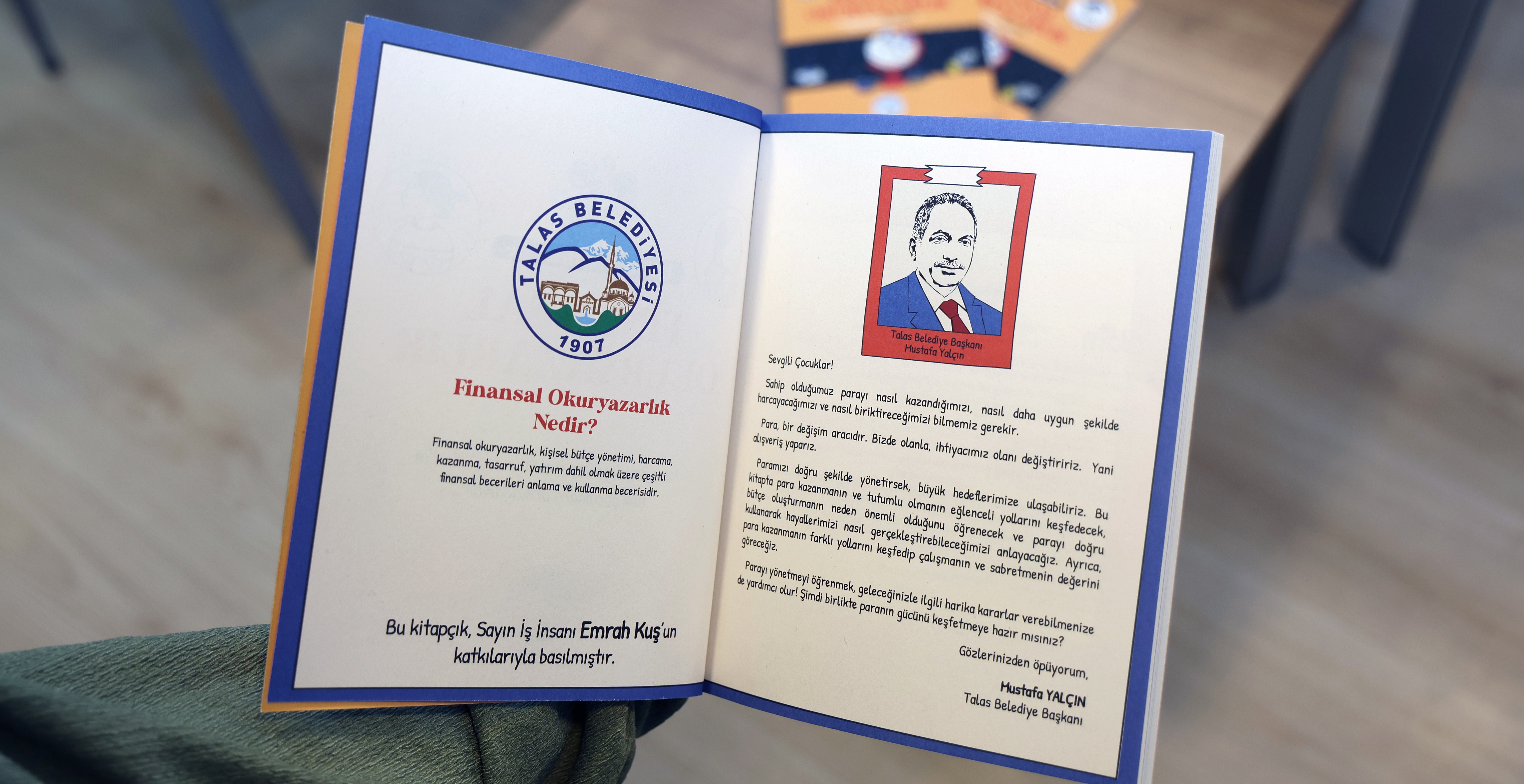 TALAS BELEDİYESİ’NDEN ÇOCUKLARA ÖZEL “FİNANSAL OKURYAZARLIK” KİTABI