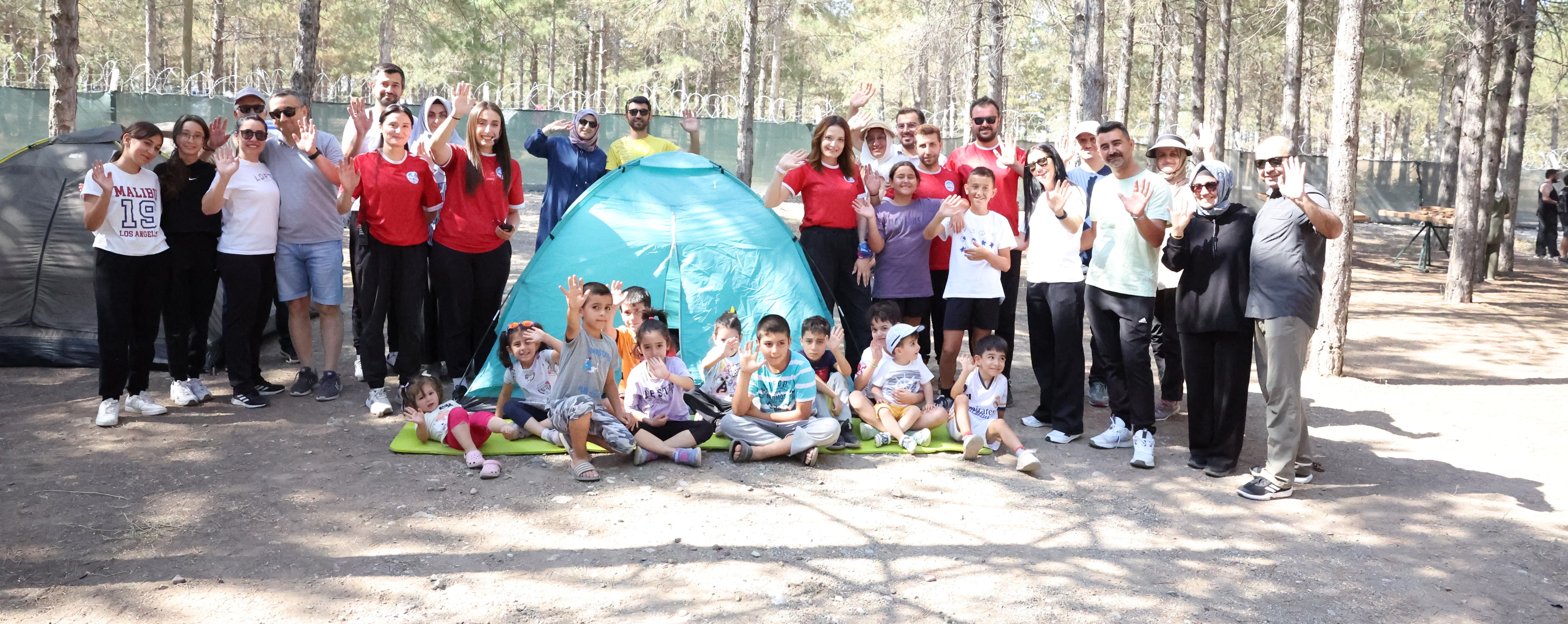 KAYSERİLİLER, SICAK YAZ GÜNLERİNDE BÜYÜKŞEHİR'İN DOĞA KAMPI İLE NEFES ALIYOR