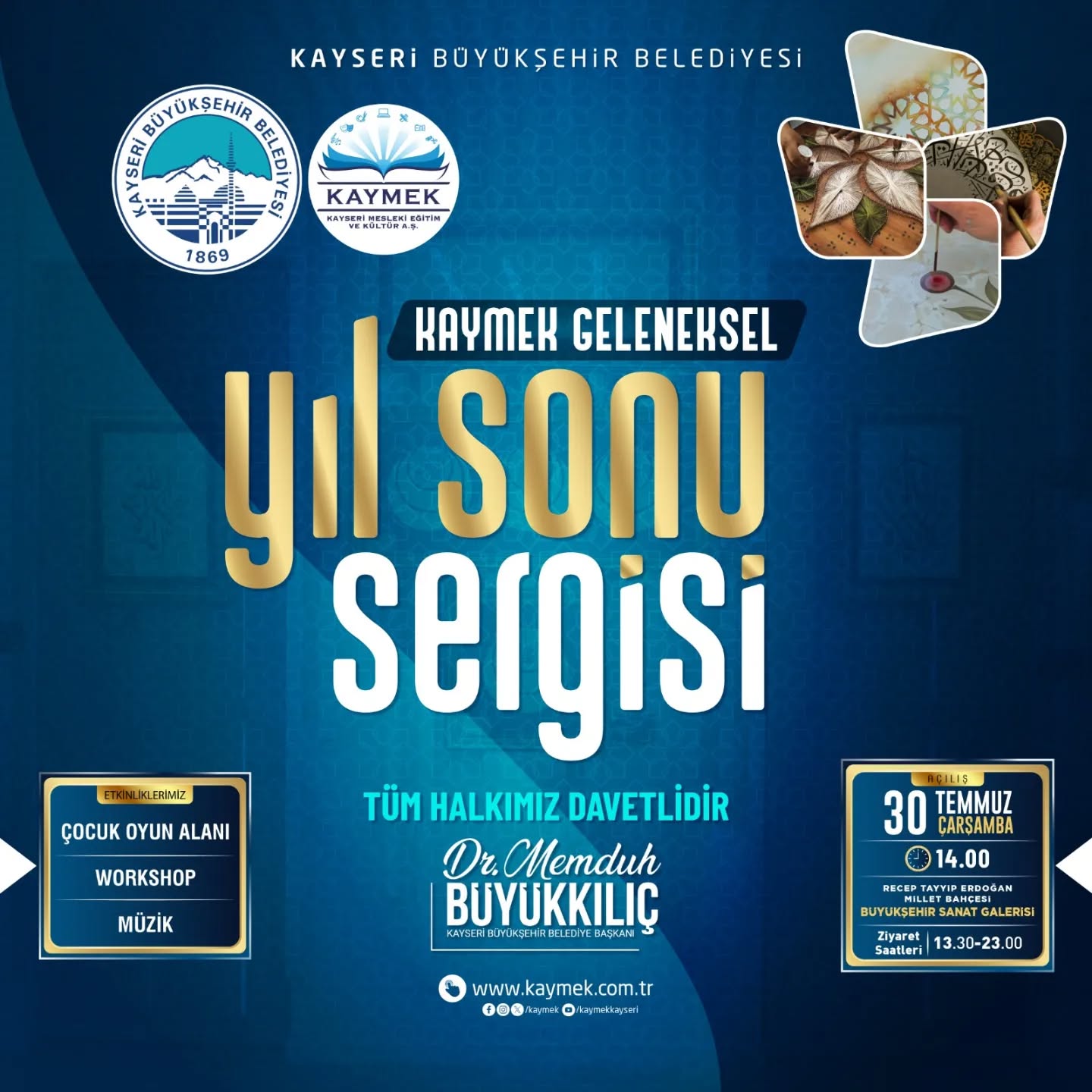 BÜYÜKŞEHİR KAYMEK, GELENEKSEL YIL SONU SERGİSİ’Nİ AÇIYOR