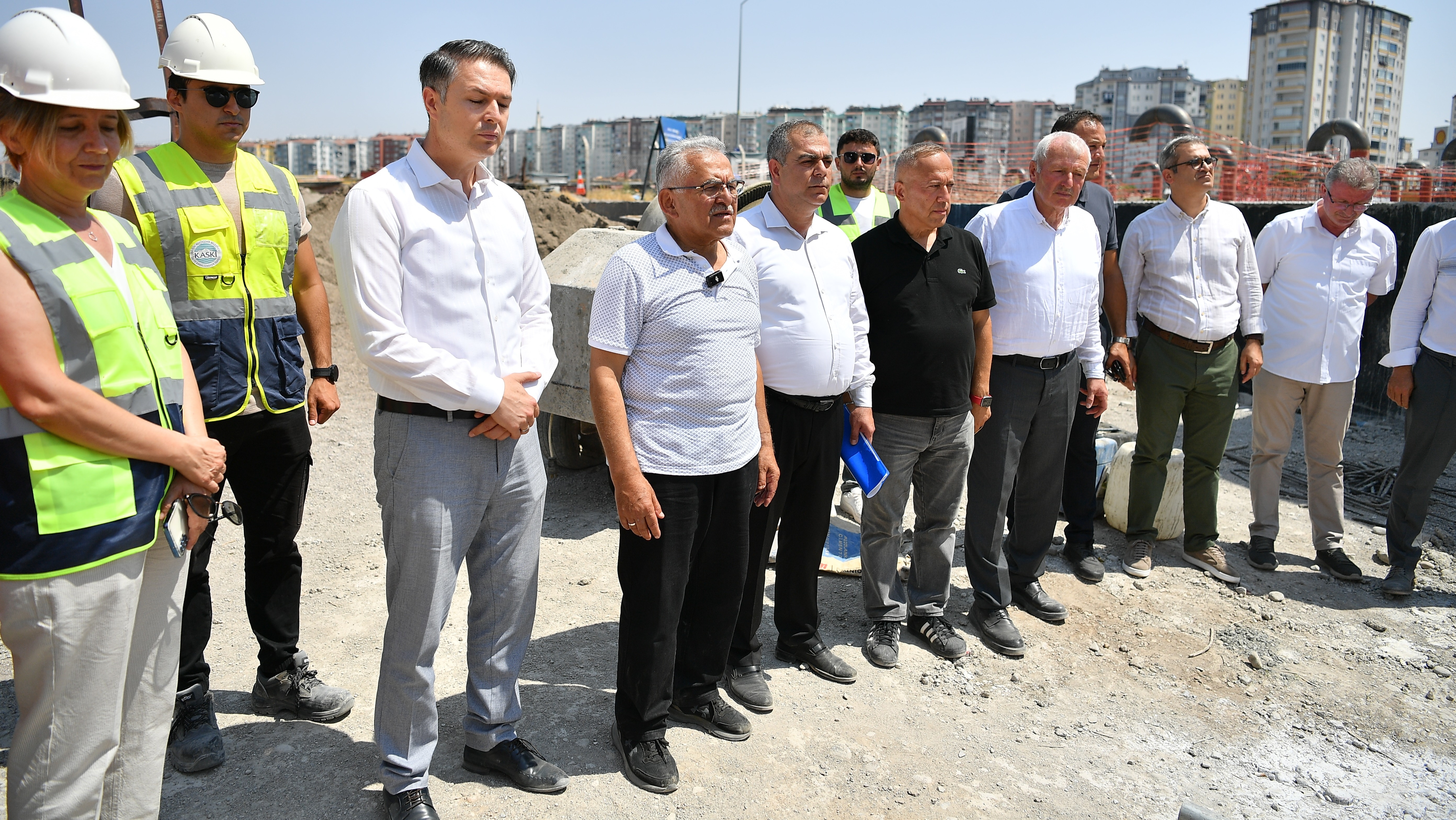 BAŞKAN BÜYÜKKILIÇ, KONAKLAR SU DEPOSU İNŞAAT ÇALIŞMASINI İNCELEDİ