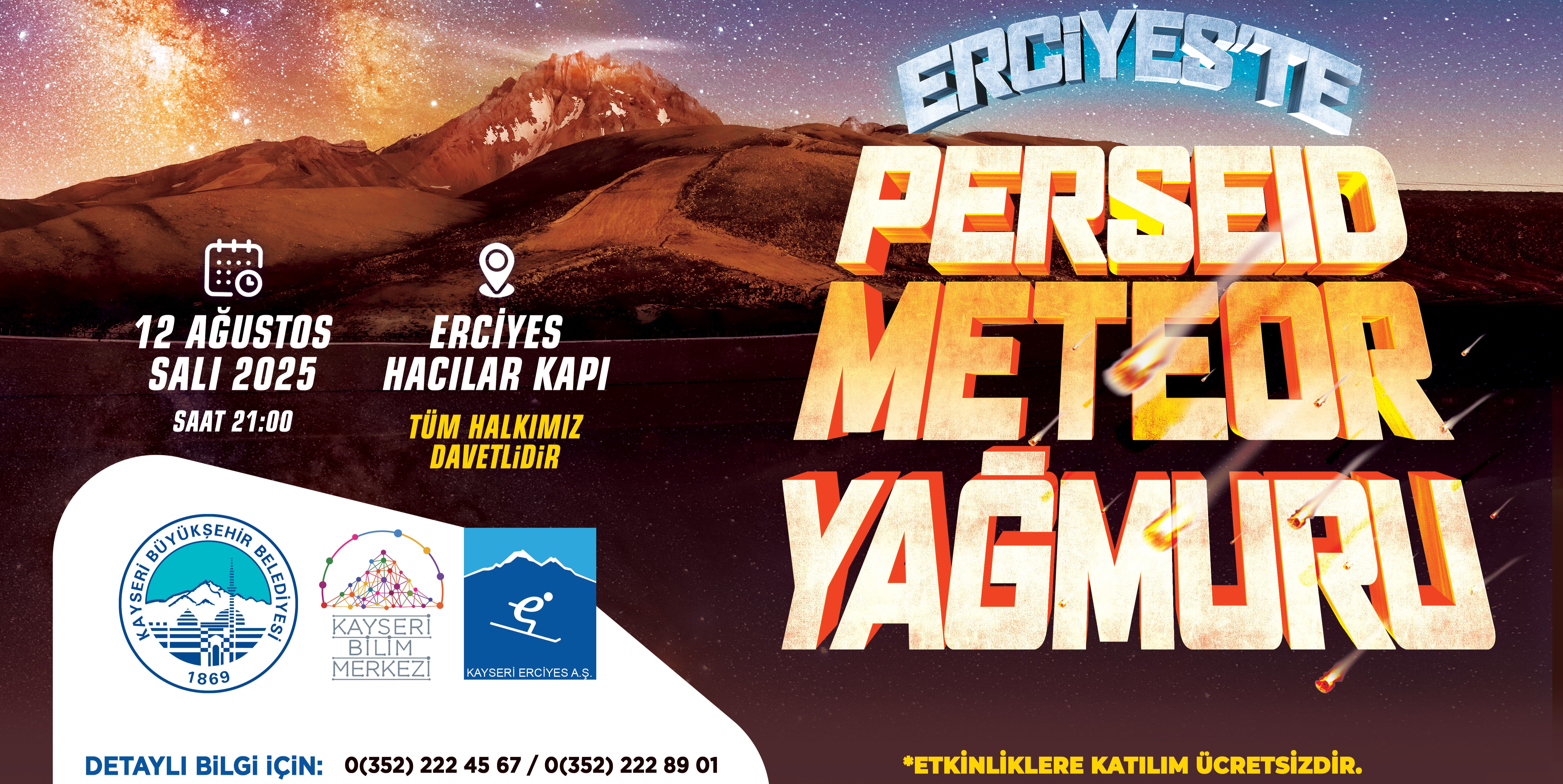 GÖKYÜZÜ TUTKUNLARI PERSEİD METEOR YAĞMURU İÇİN ZİRVEDE BULUŞUYOR