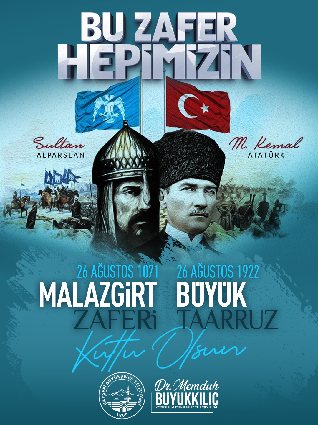 BAŞKAN BÜYÜKKILIÇ’TAN ‘MALAZGİRT’ VE ‘BÜYÜK TAARRUZ’ ZAFERLERİ MESAJI