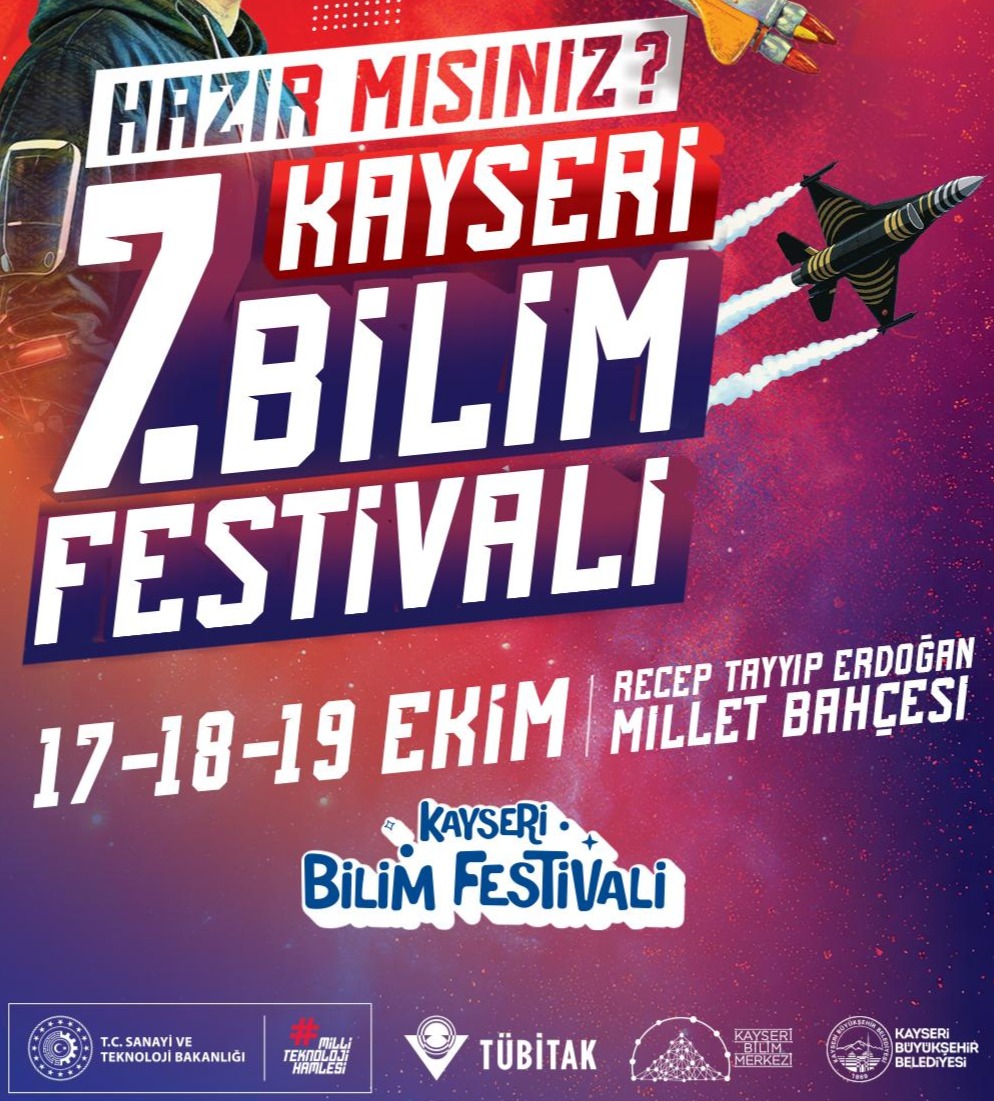 Büyükşehir ve TÜBİTAK iş birliğinde 7. Kayseri Bilim Festivali