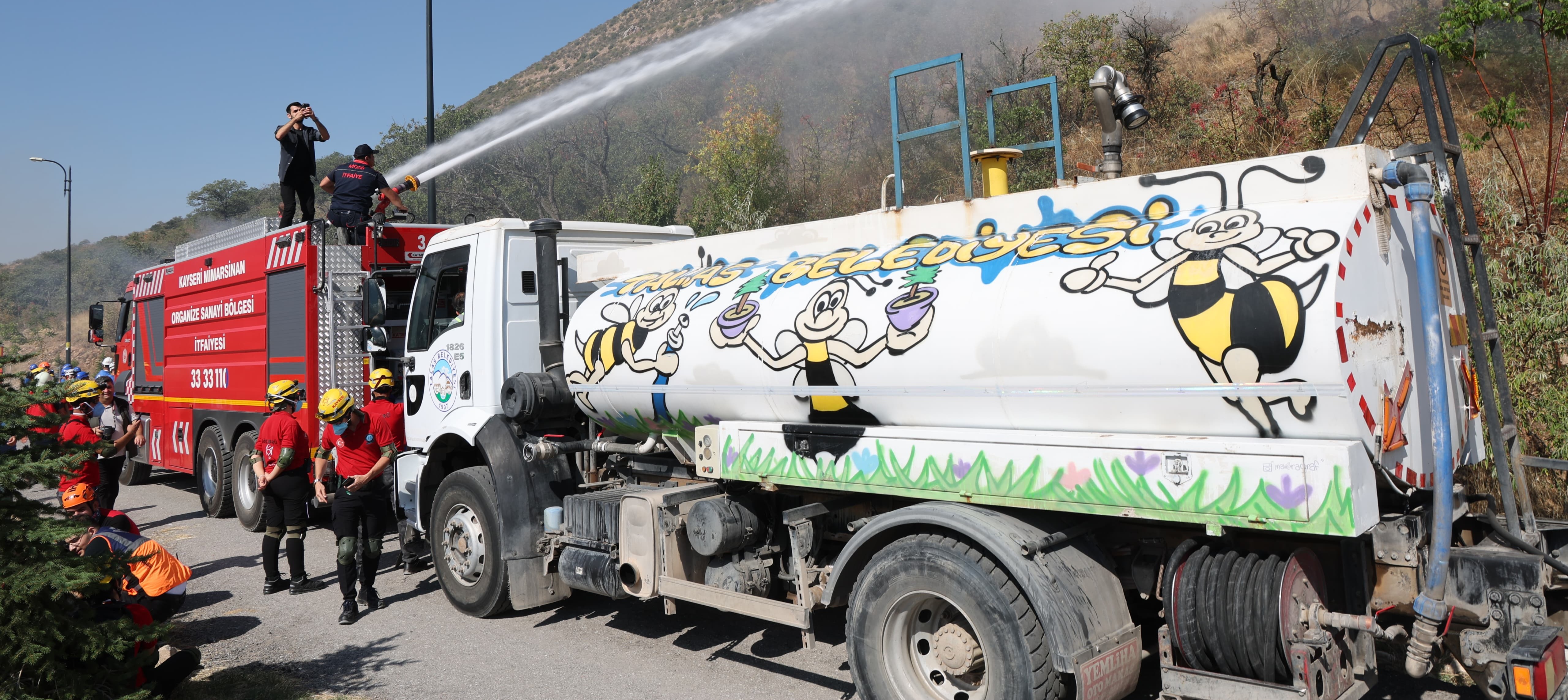 TALAS BELEDİYESİ’NDEN ALİ DAĞI’NA “ALEV KALKANI”