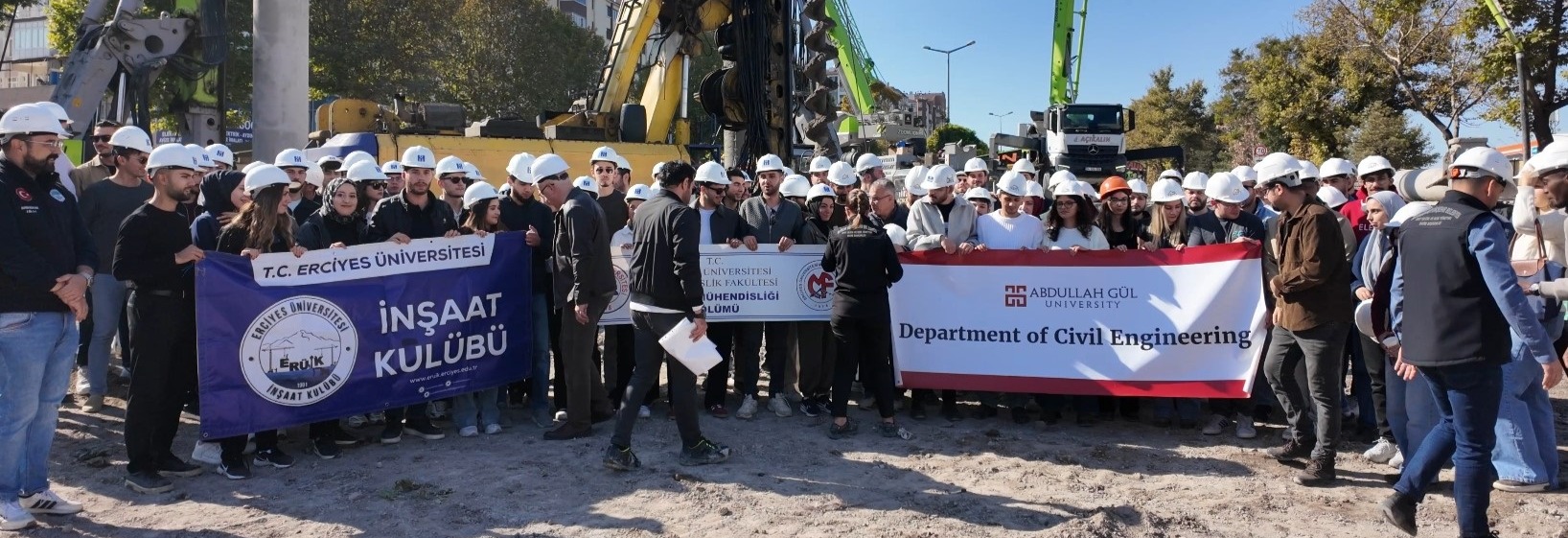 BÜYÜKŞEHİR, ŞANTİYELERİNİN KAPILARINI ÜNİVERSİTE ÖĞRENCİLERİNE AÇARAK EĞİTİME KATKI SUNDU