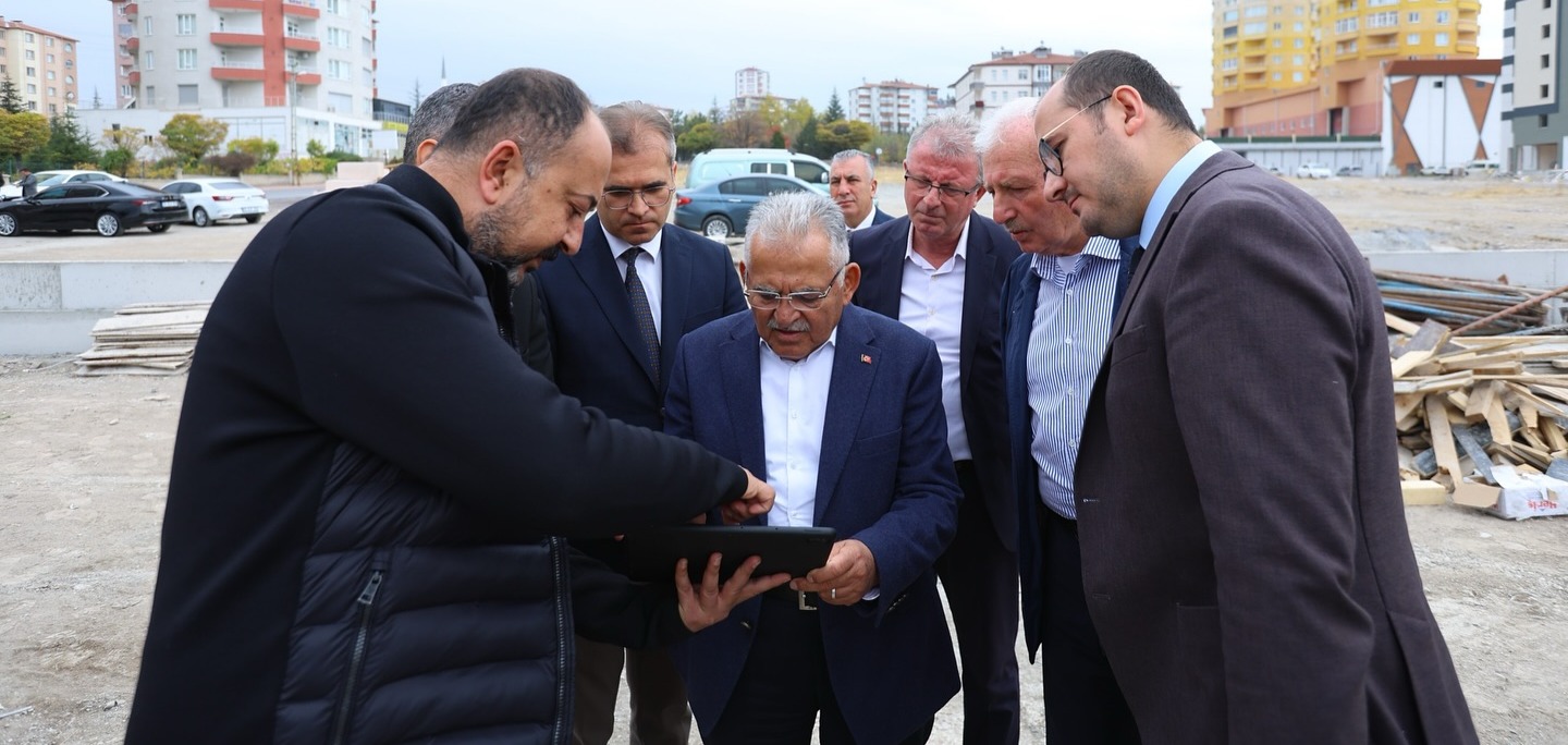 BÜYÜKKILIÇ’TAN GÖKKENT MAHALLESİ’NDE HAYIRSEVER İŞ BİRLİĞİNDEKİ OKUL İNŞA ÇALIŞMALARINA İNCELEME