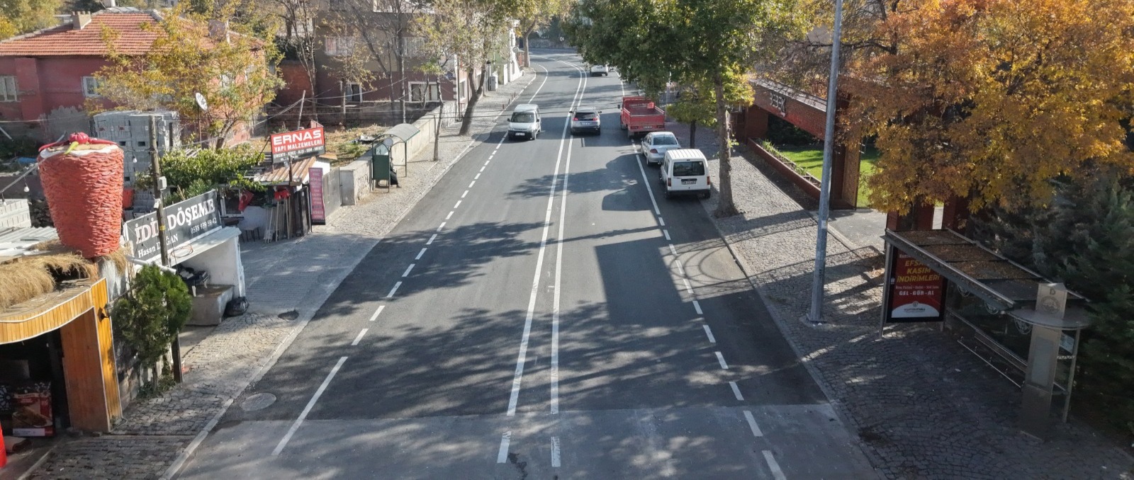 BÜYÜKŞEHİR’İN TALAS ATATÜRK BULVARI’NDA KISA SÜREDE YENİLEDİĞİ YOL HİZMETE BAŞLADI