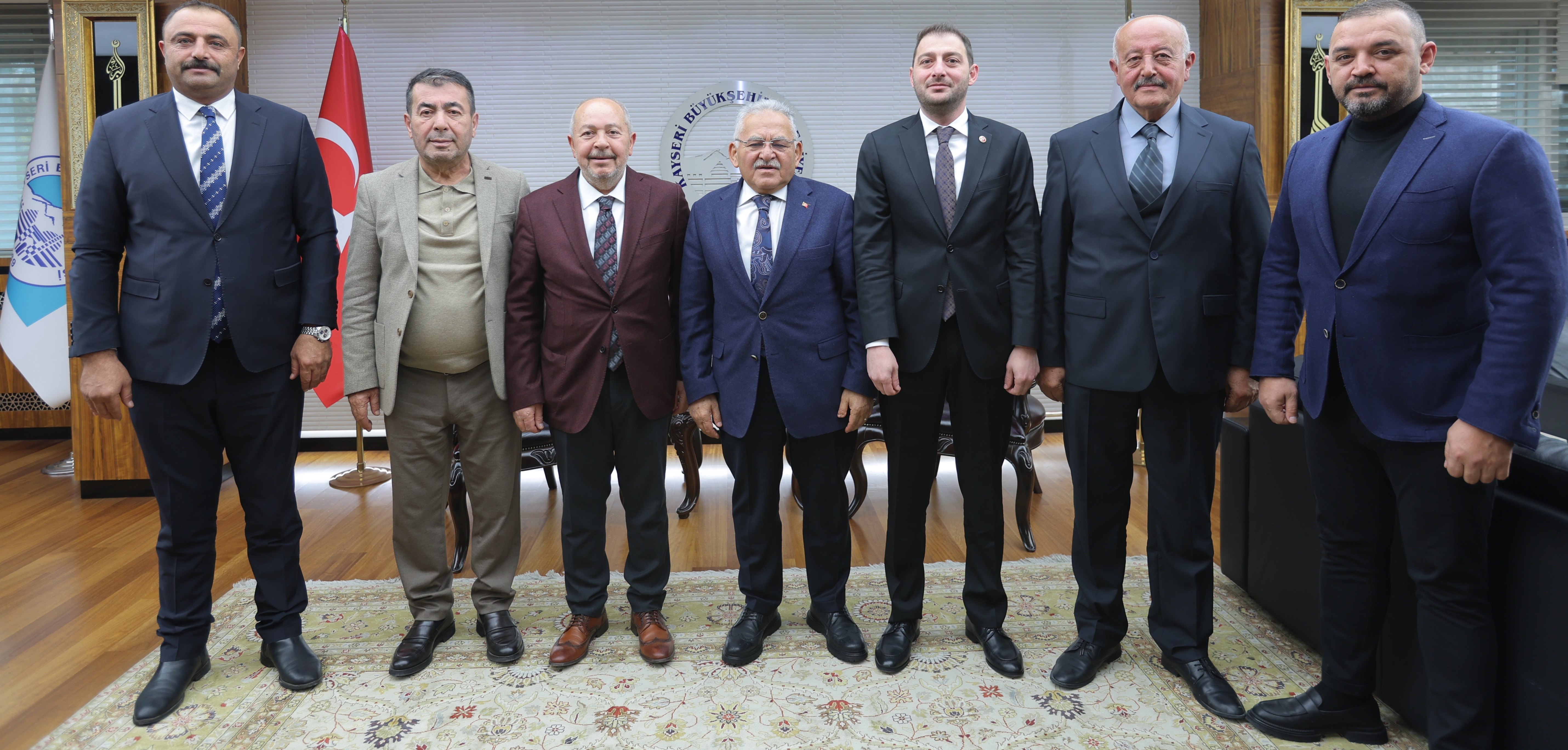 BAŞKAN BÜYÜKKILIÇ’A MHP KAYSERİ HEYETİNDEN ZİYARET