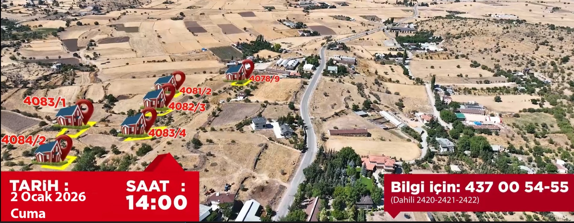 AKÇAKAYA VE ENDÜRLÜK'TE  14 PRESTİJLİ VİLLA PARSELİ SATIŞTA