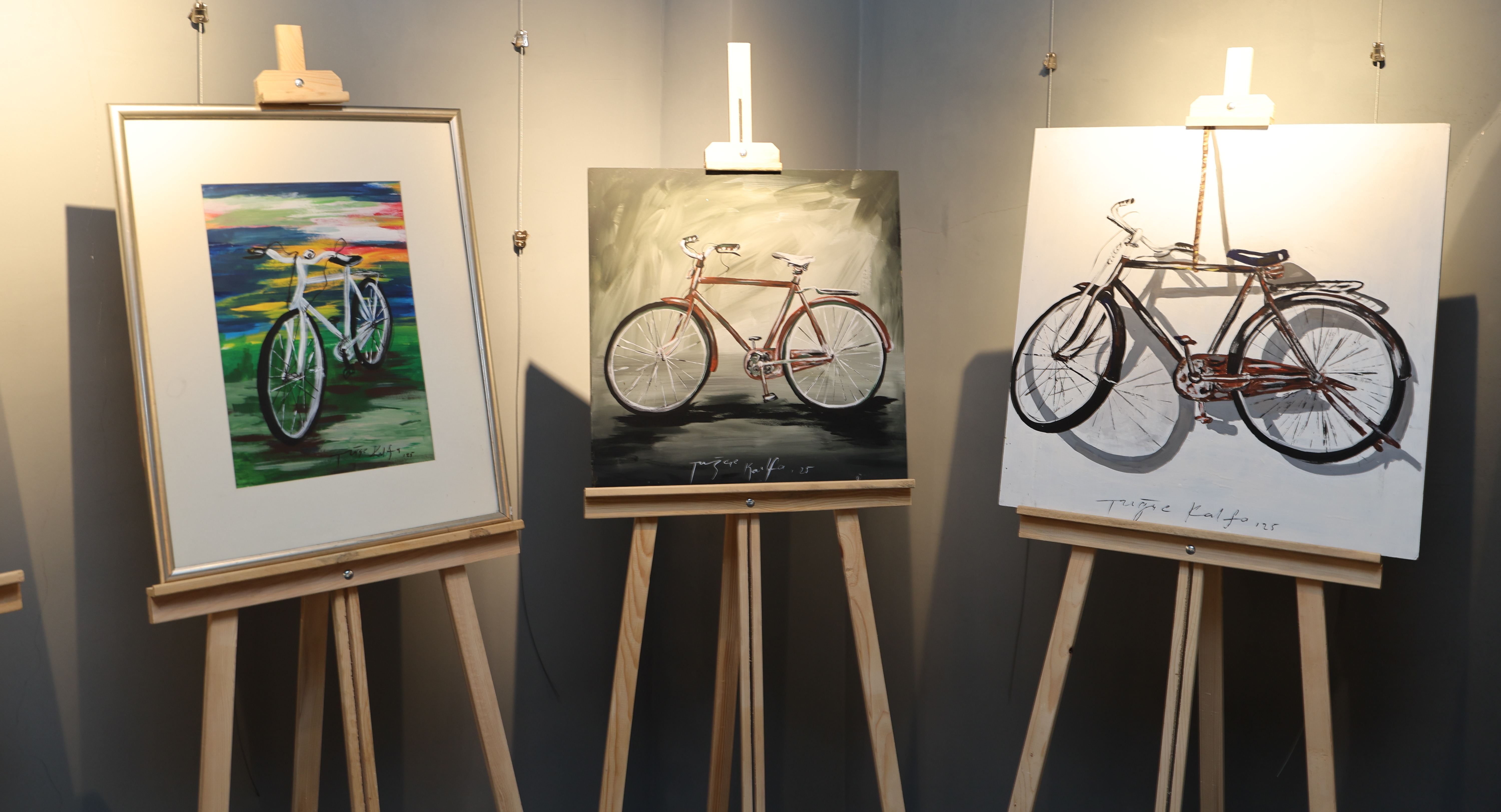 SU GALERİSİNDE SANAT VE BİSİKLET BULUŞMASI