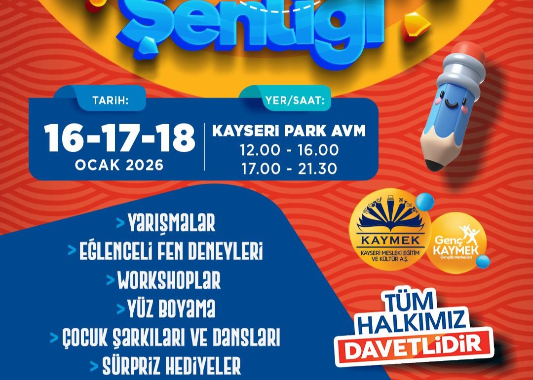 BÜYÜKŞEHİR’DEN YARIYIL TATİLİNDE GENÇ KAYMEK ÇOCUK ŞENLİĞİ