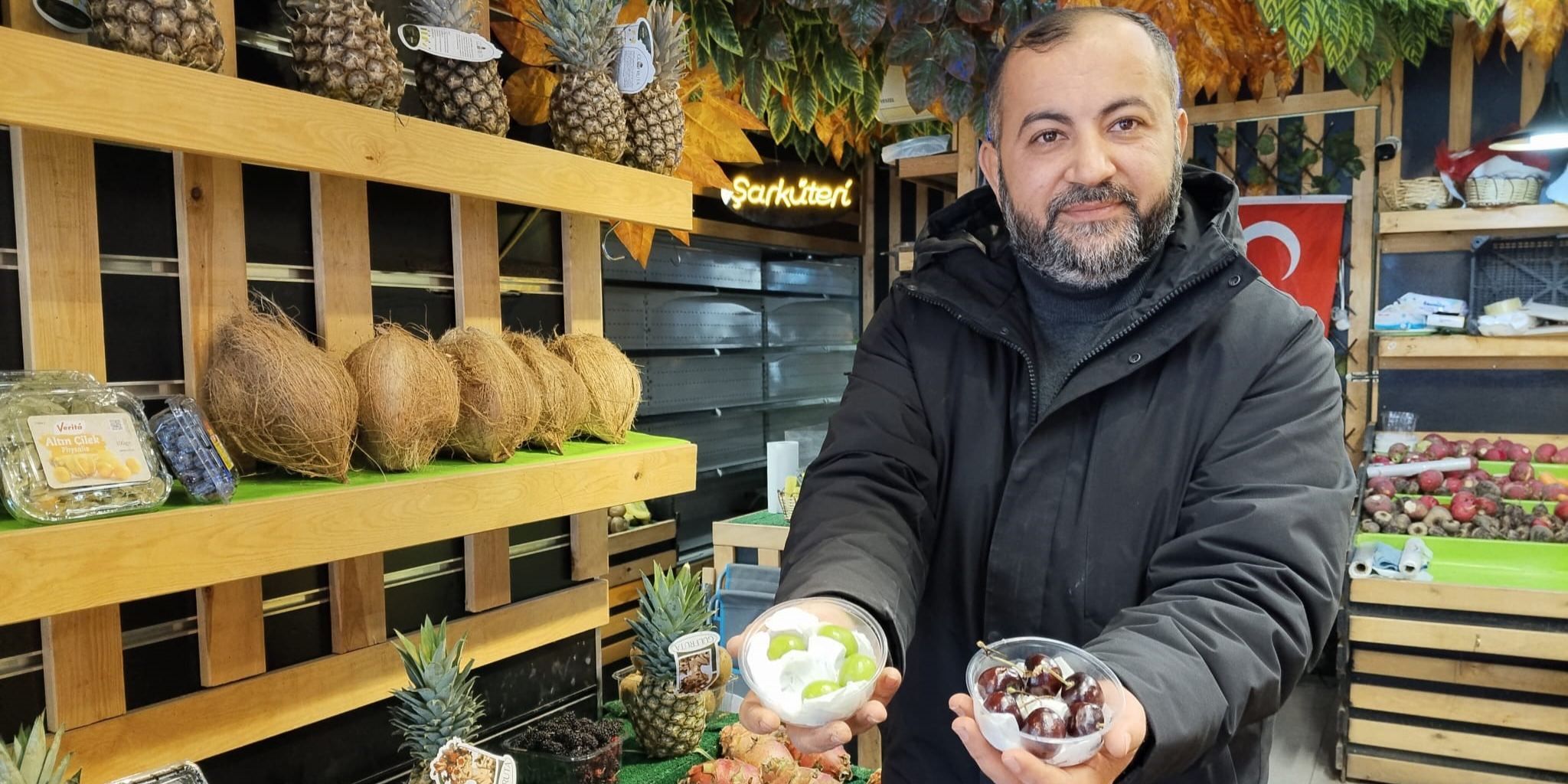 Kayseri’de 4 adet erik 400, 6 adet kiraz 500 TL