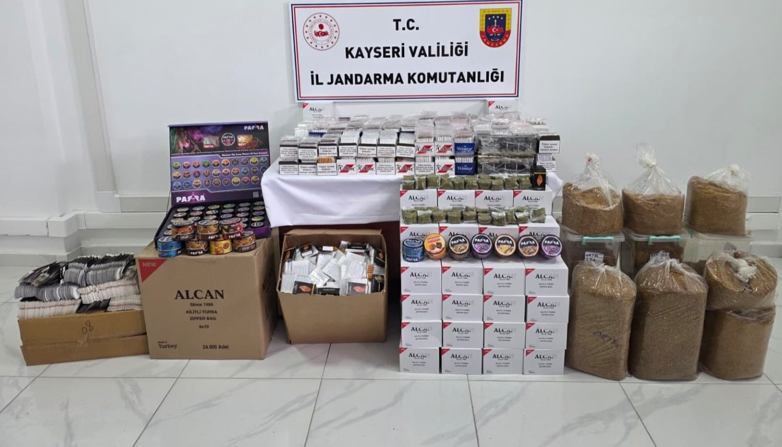 Kayseri’de 1 kişiye kaçak sigara gözaltısı