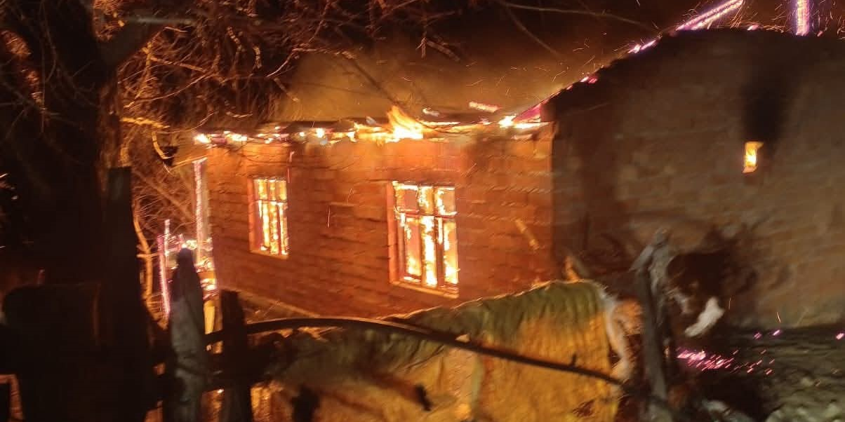 Yahyalı’da müstakil evde yangın