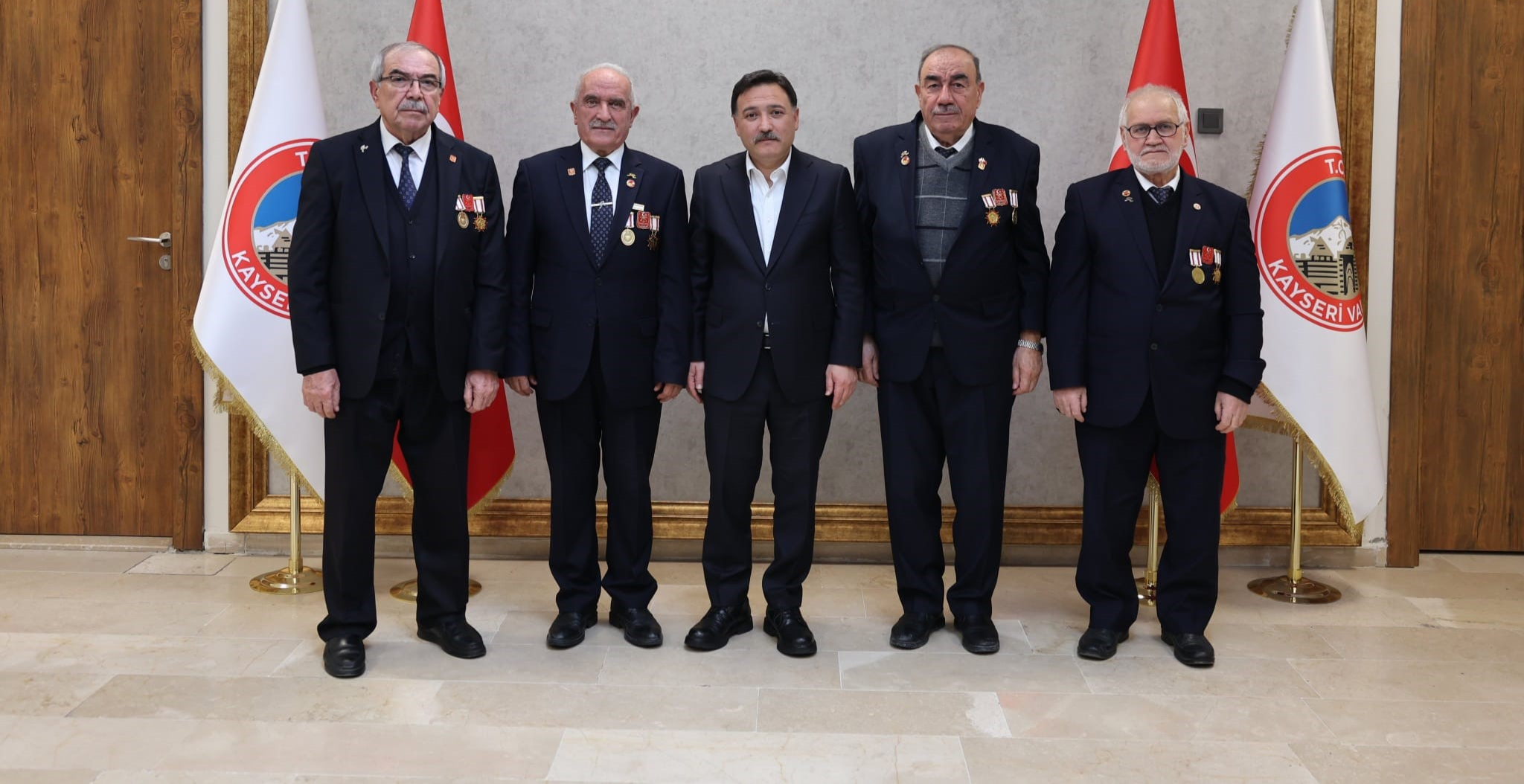 Muharip gazilerden Vali Gökmen Çiçek’e ziyaret