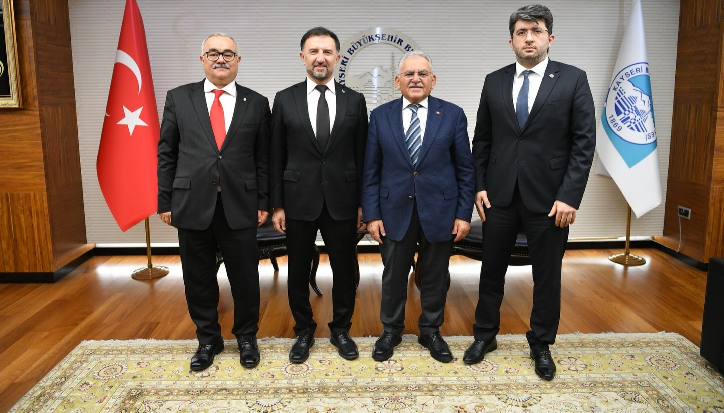 HAVACILIK ŞEHRİ KAYSERİ'DE BAŞKAN BÜYÜKKILIÇ'A TUSAŞ HEYETİNDEN ZİYARET