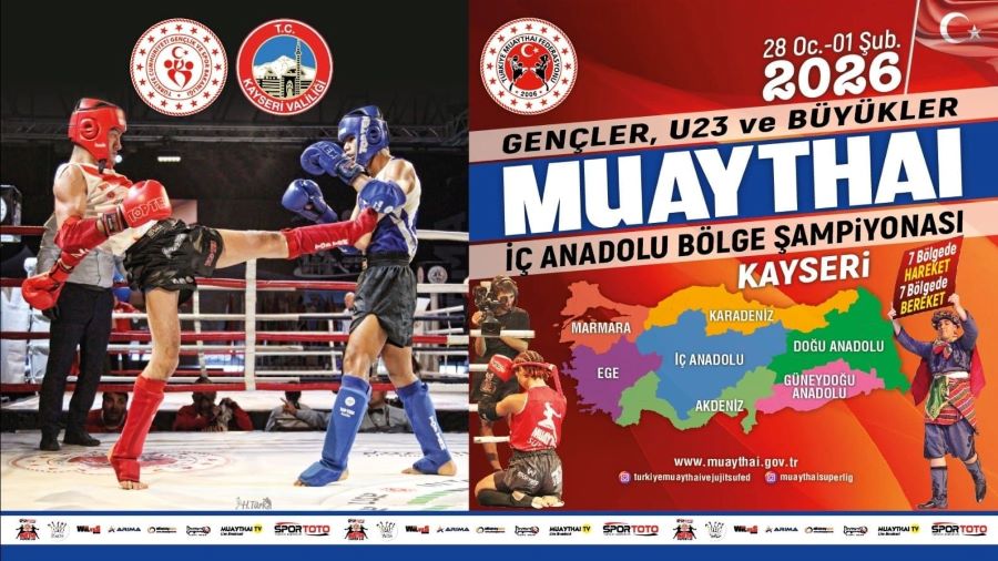 Muay Thai İç Anadolu Bölge Şampiyonası Kayseri’de düzenlenecek