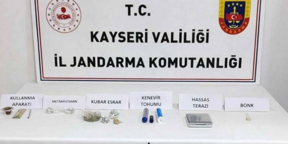Kayseri'de uyuşturucu operasyonu: 2 gözaltı