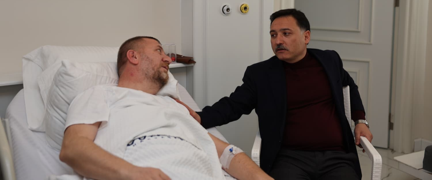 Kayseri Valisi Gökmen Çiçek’ten Deniz Çağan’a geçmiş olsun ziyareti