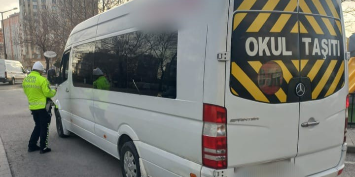 Kayseri'de, okul servislerine sıkı denetim