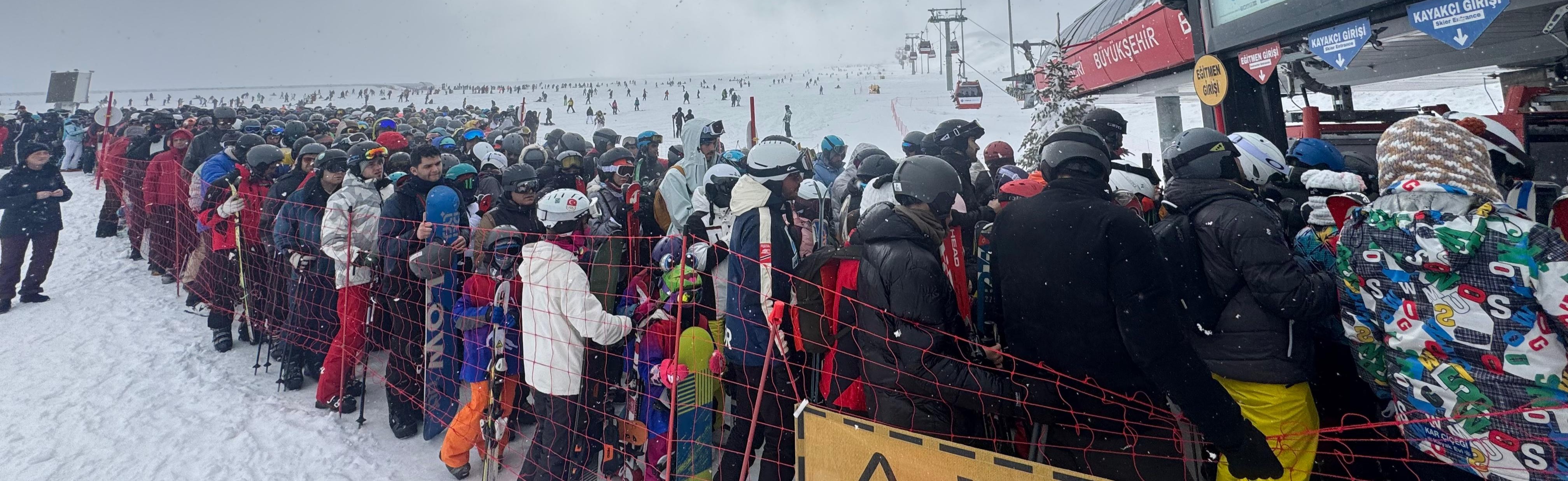 Erciyes’te haftasonu yoğunluğu