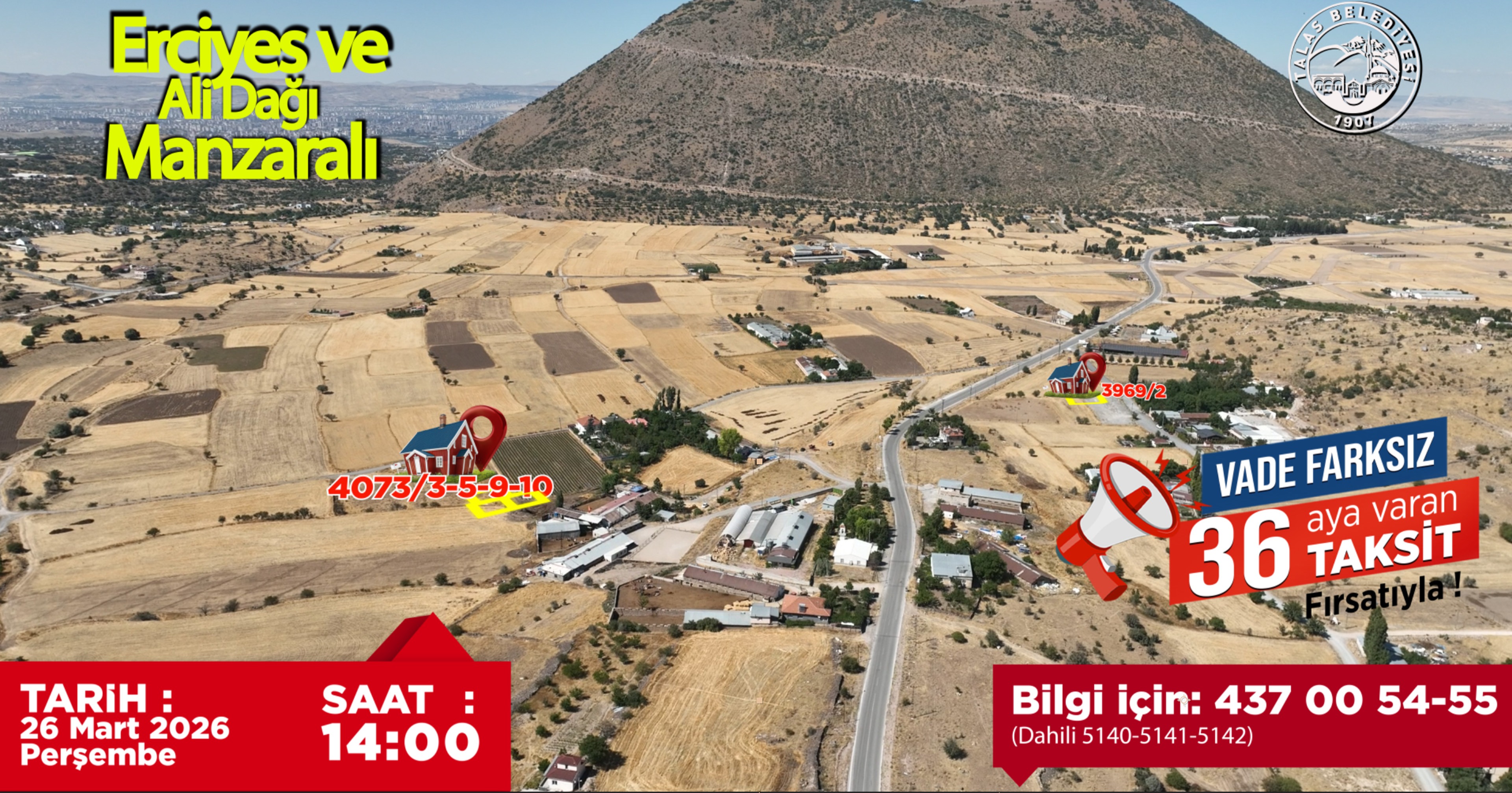 TALAS’IN VİLLA PARSELİ FIRSATINDA SONA DOĞRU