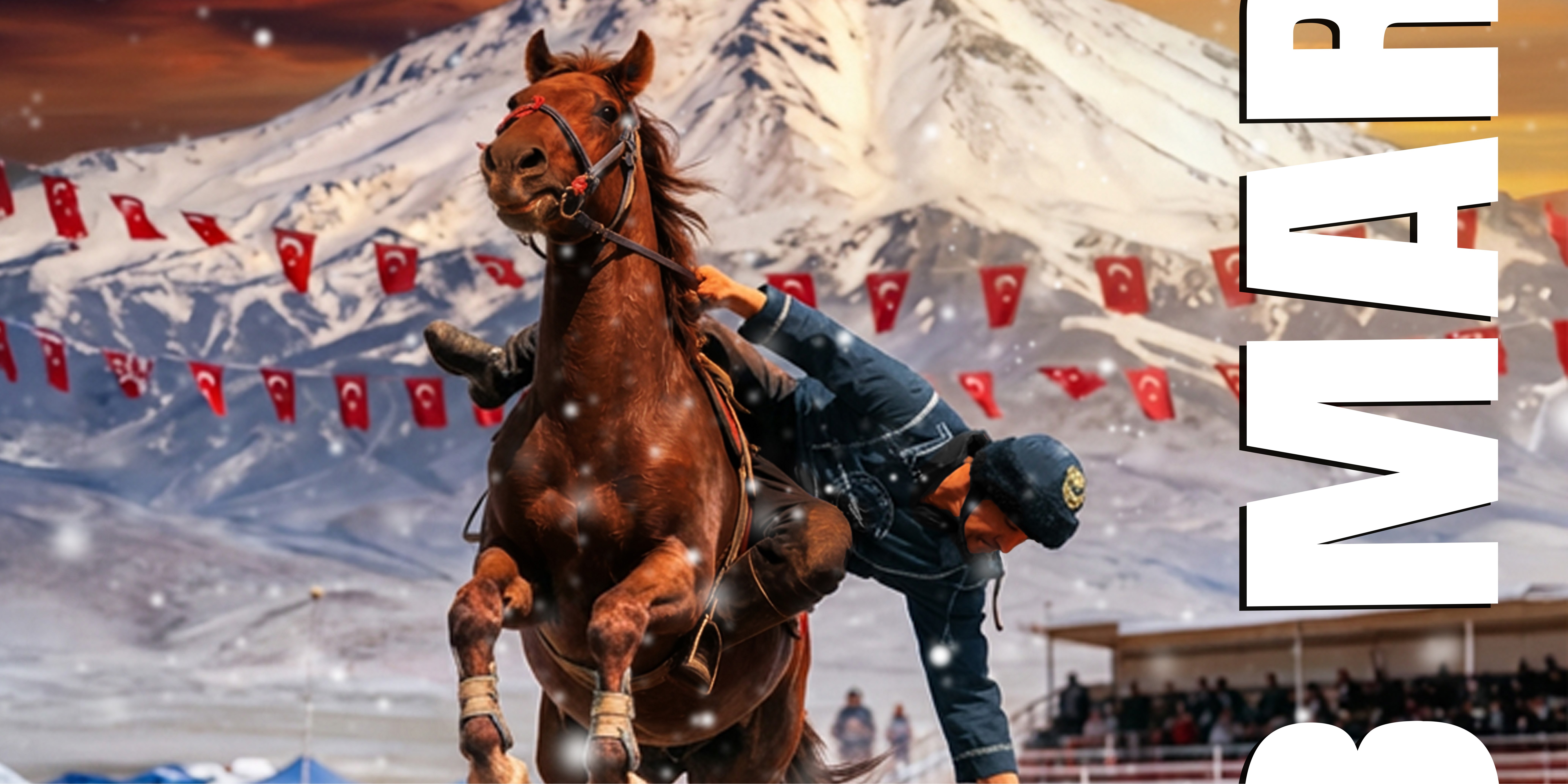 BÜYÜKŞEHİR’DEN ERCİYES’TE “KÖKBÖRÜ OYUNLARI” İŞ BİRLİĞİ