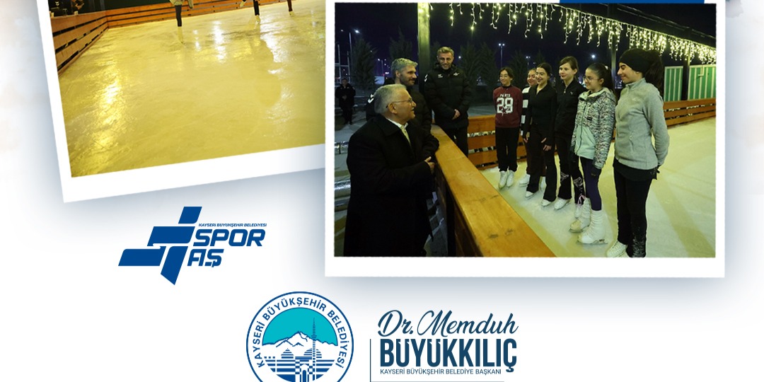 BÜYÜKŞEHİR’İN AÇIK HAVA BUZ PATENİ PİSTİ BAYRAMDA 2 BİN 820 KİŞİYE HİZMET VERDİ