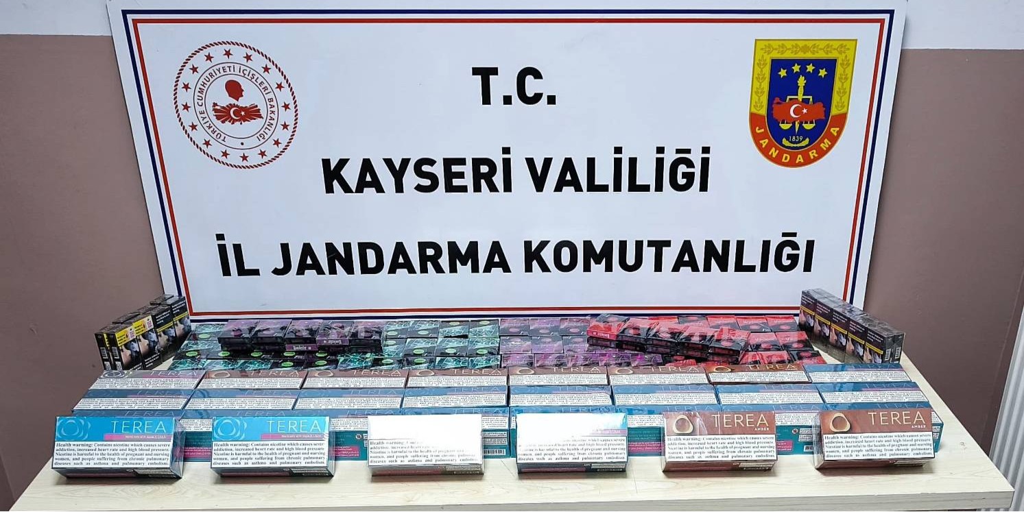 Kayseri’de 1 kişiye kaçak sigara gözaltısı