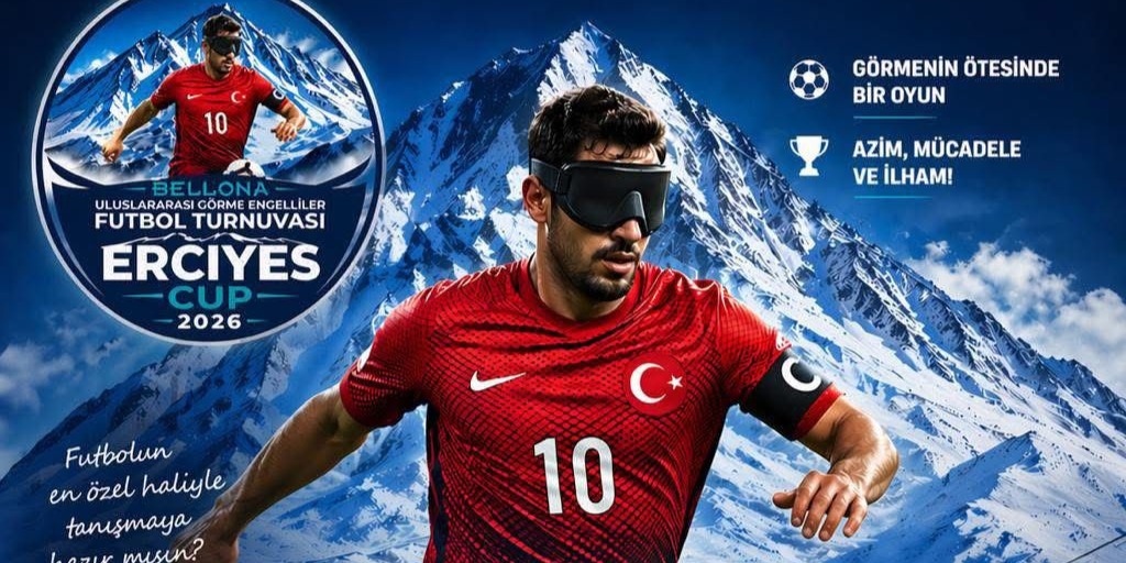 Kayseri’de görme engelliler futbolunda uluslararası heyecan