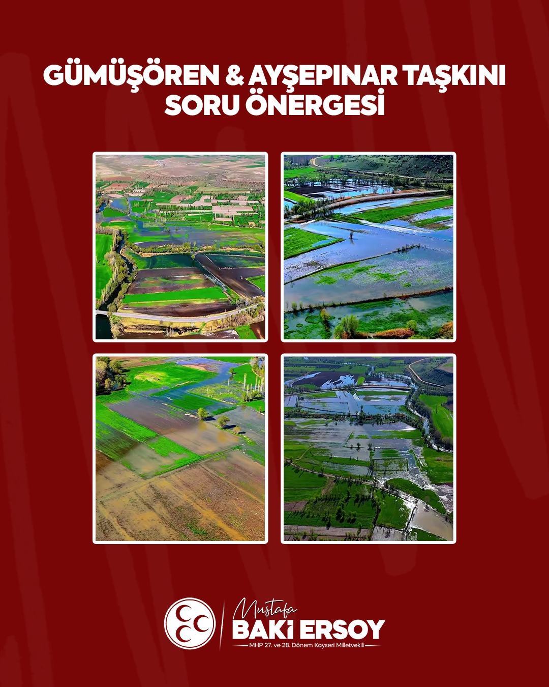 BAKİ ERSOY’DAN TARIM VE ORMAN BAKANLIĞI’NA TAŞKIN SORU ÖNERGESİ
