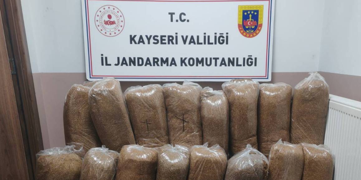Kayseri’de Yol Kontrolünde 510 Kilo Kaçak Tütün Ele Geçirildi