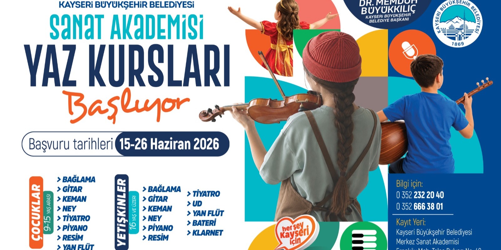 BÜYÜKŞEHİR KONSERVATUVARI’NDA YAZ KURSLARI İÇİN KAYIT HEYECANI BAŞLIYOR