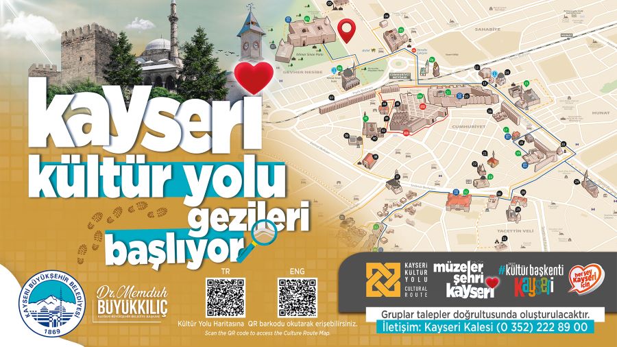 Kayseri kültür yolu gezileri başlıyor: Büyükşehir ile 7 bin yıllık tarih adım adım keşfedilecek