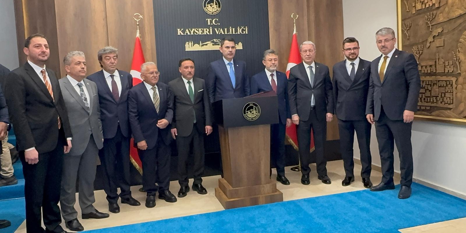 Bakan Kurum ve Yumaklı’dan Vali Çiçek’e Ziyaret