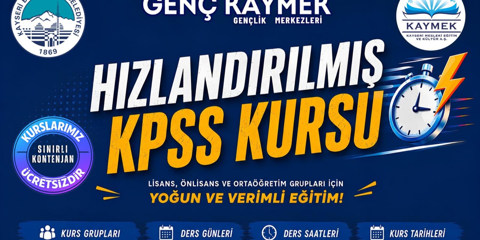 KAYMEK’ten KPSS adaylarına hızlandırılmış hazırlık desteği
