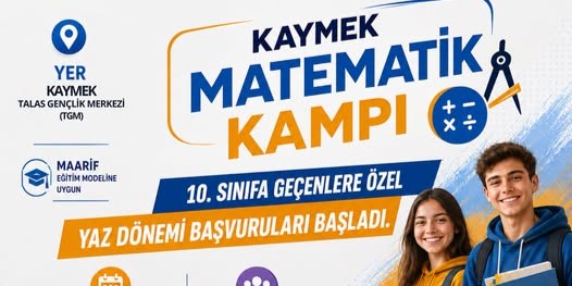 KAYMEK Matematik Kampı'nda yaz dönemi başvuruları başladı
