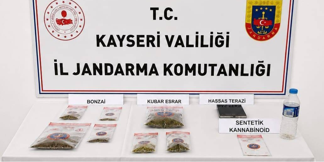 Kayseri’de uyuşturucu operasyonu: 2 gözaltı