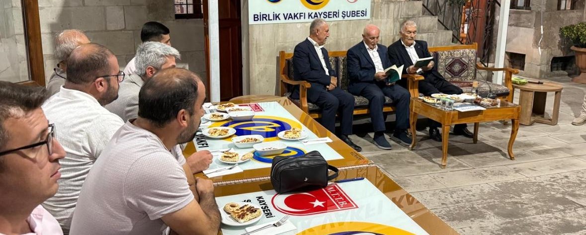 Birlik vakfı genel merkez’inden Kayseri şubesine övgü dolu ziyaret