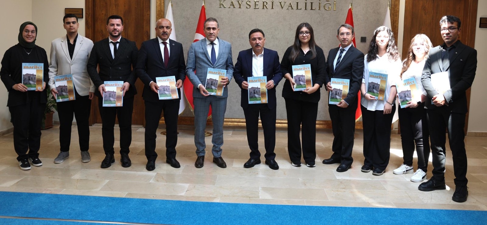 Vali Çiçek, Talas marifet mektebi öğrencilerini kabul etti