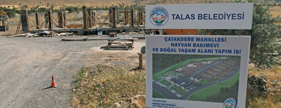 Çatakdere hayvan Bakımevi yükseliyor