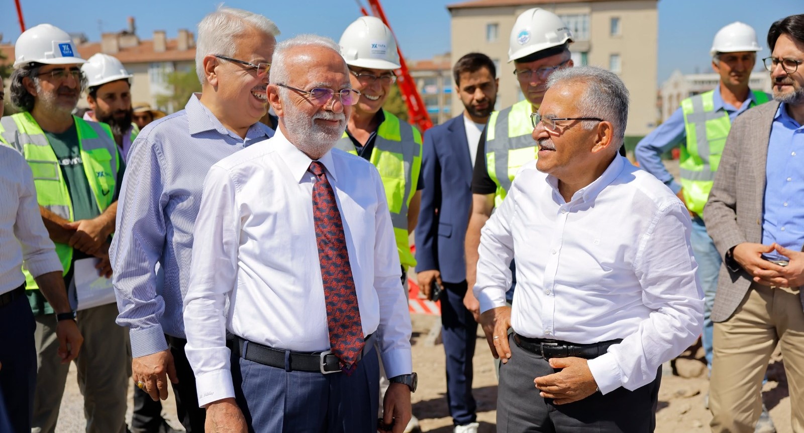 Başkan Büyükkılıç ve AK Parti Genel Başkan Vekili Elitaş’tan Kartal Kavşağı’nda inceleme