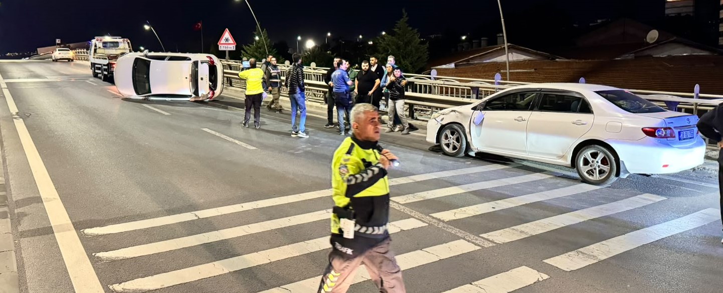 Kayseri’de iki otomobil çarpıştı: 1 yaralı