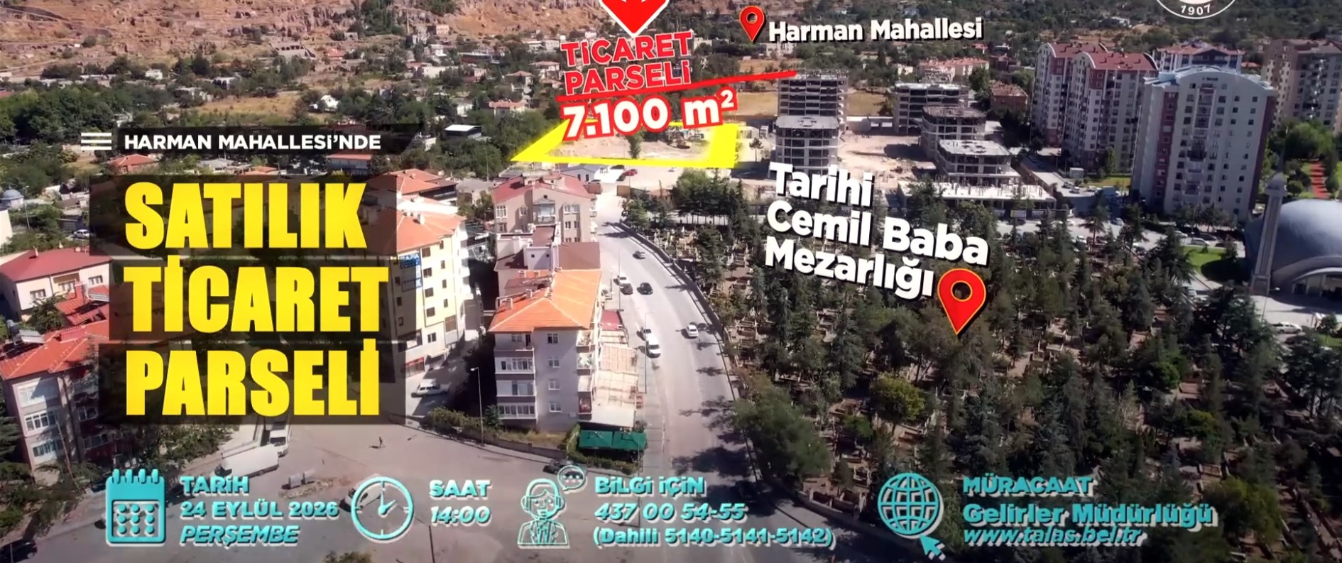 Talas’ta dev yatırım fırsatı!
