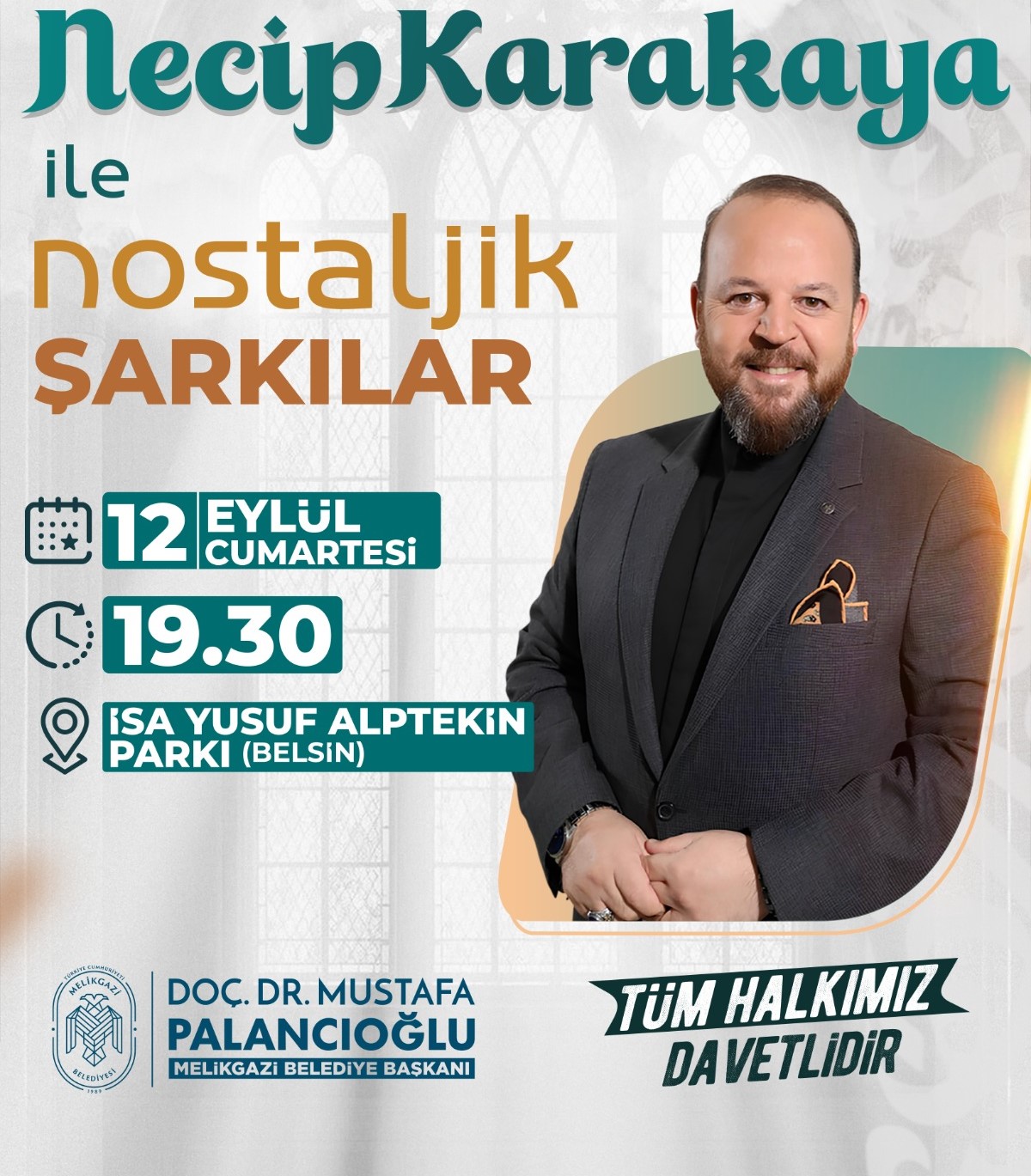Necip Karakaya ile nostaljik şarkılar Melikgazi'de