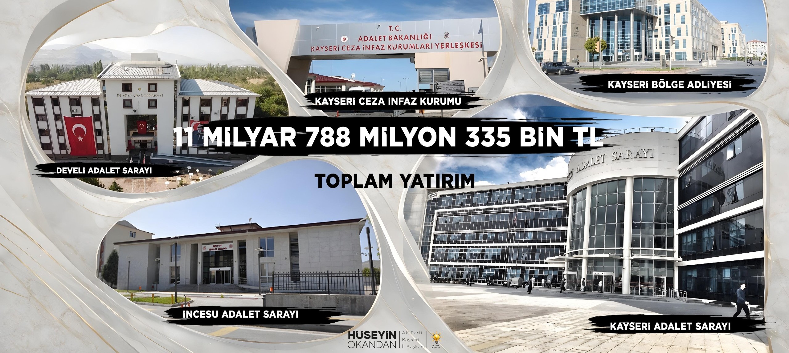 Kayseri’mize adalet yatırımları güçlenerek devam ediyor.