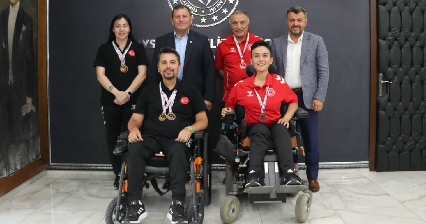 Başarılı boccia sporcularından il müdürü Kabakcı’ya ziyaret