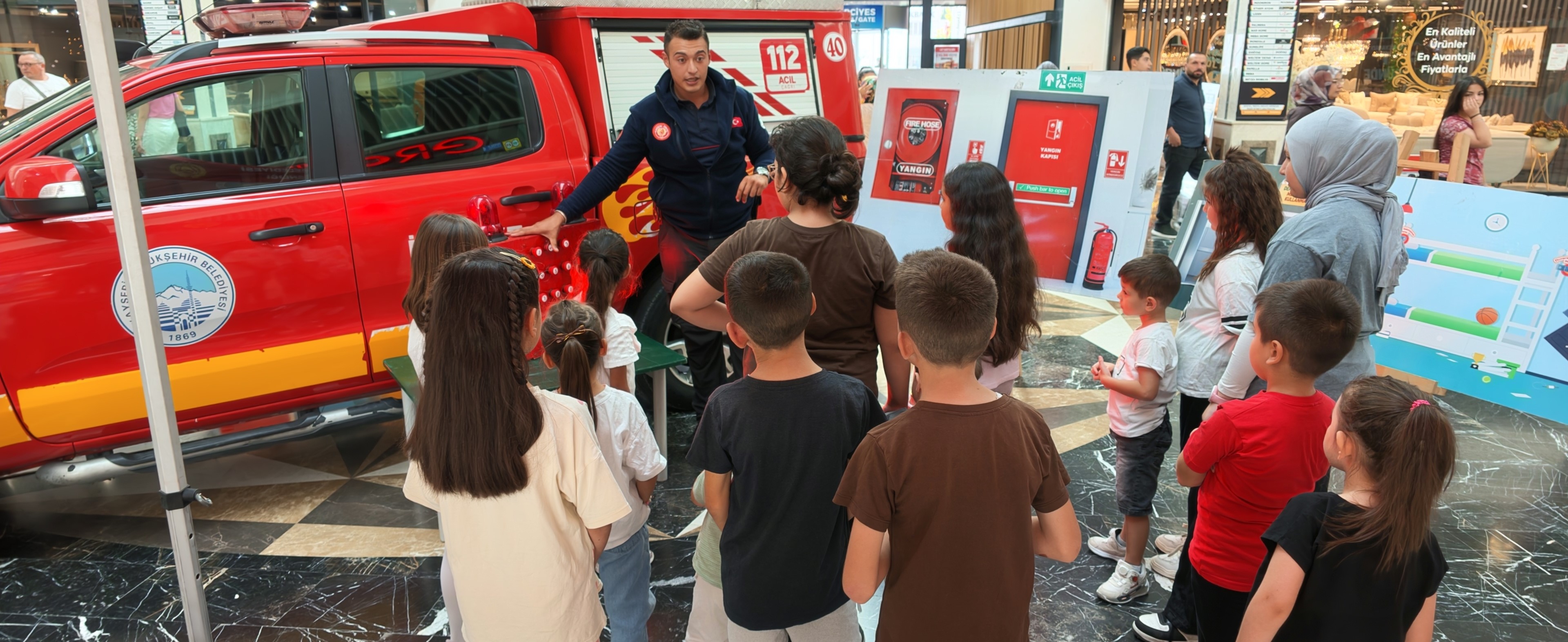 Minik itfaiyeciler, Büyükşehir ile hem öğrendi hem eğlendi
