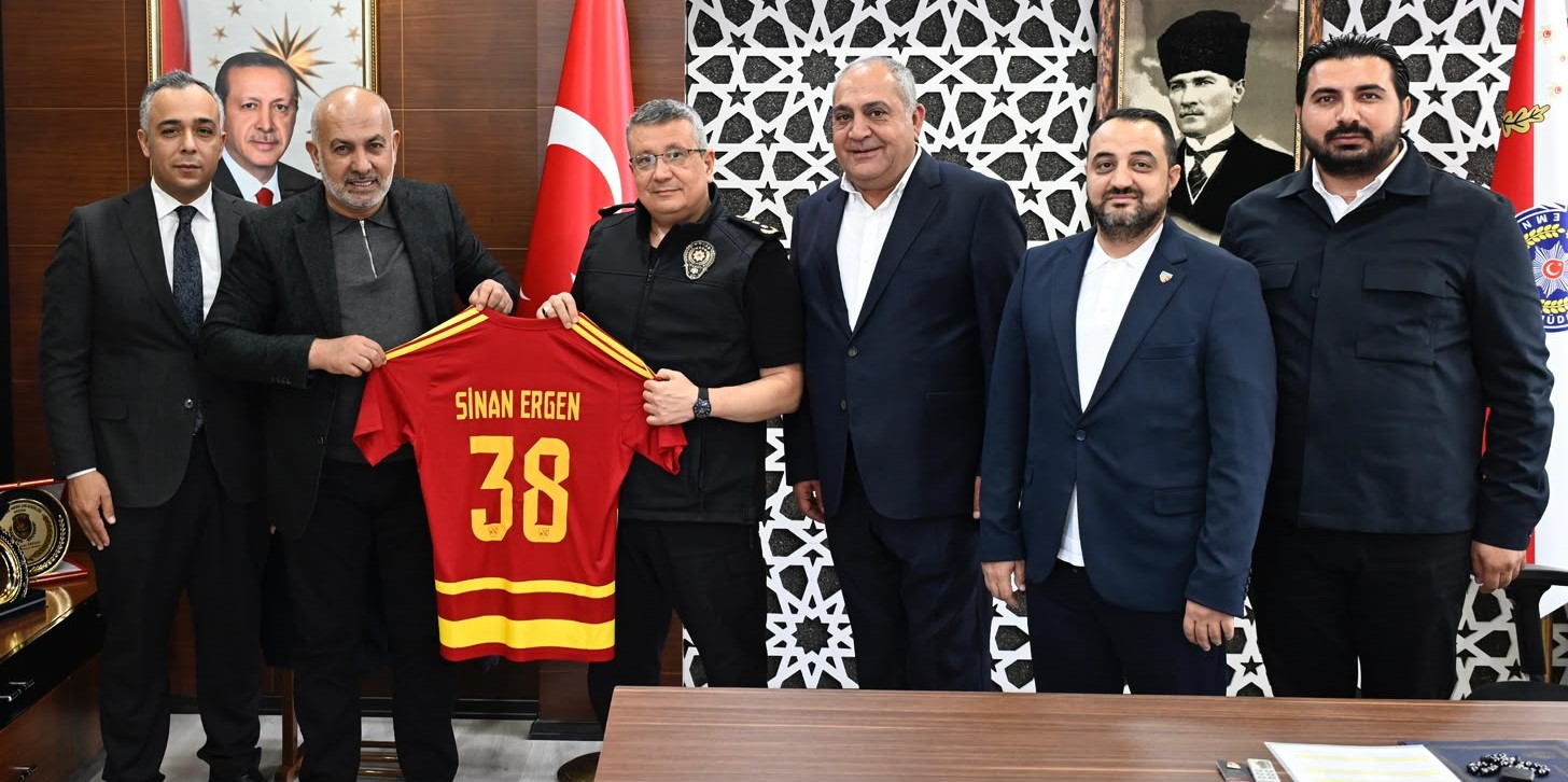 Kayserispor yönetiminden emniyet müdürü Ergen’e hayırlı olsun ziyareti